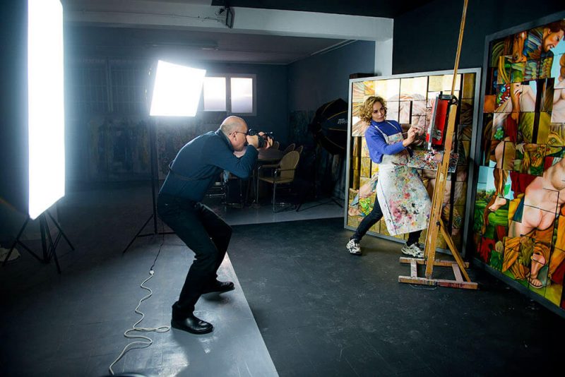 Raccolta fotografica per Ancilotto Odescalchi, pittrice e stilista - Giorgio Sacher Fotografo