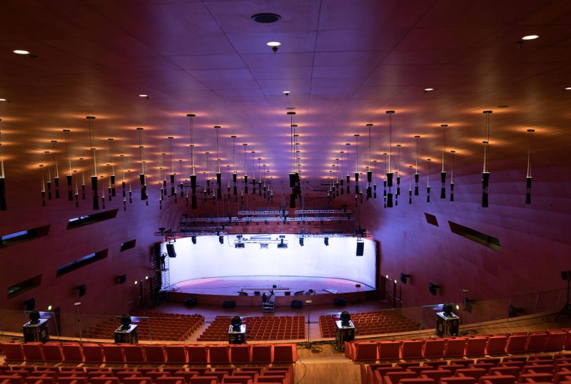 Fotografo ambienti Giorgio Sacher - sala auditorium