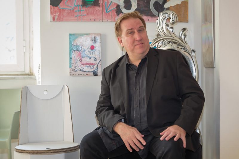 Raccolta fotografica per Mark Kostabi, pittore - Giorgio Sacher Fotografo