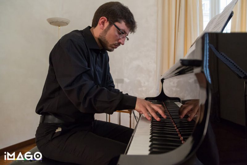 Raccolta fotografica violinista e pianista - Giorgio Sacher Fotografo