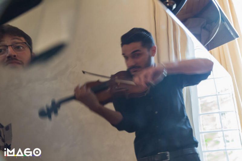 Raccolta fotografica violinista e pianista - Giorgio Sacher Fotografo